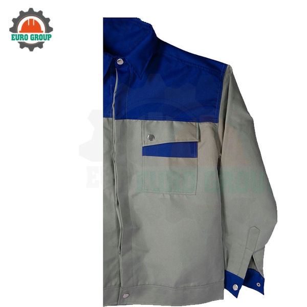 Áo đồng phục công nhân phối màu vàng xanh đen