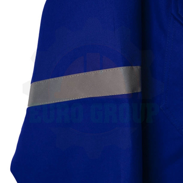 Áo đồng phục công nhân phối màu xanh bích xám trắng kaki chéo 2/1