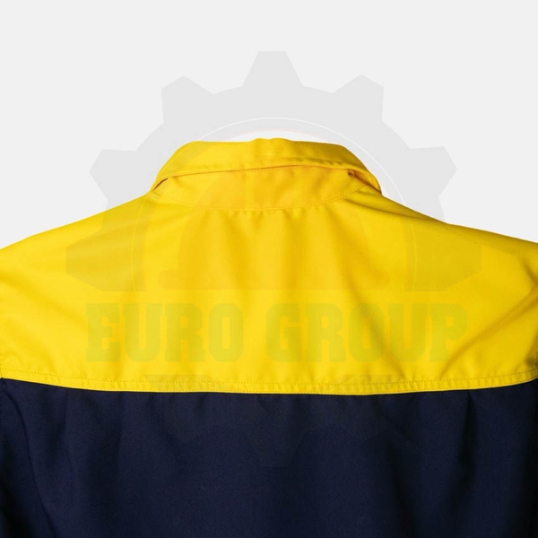 Áo đồng phục công nhân phối xanh đen vàng