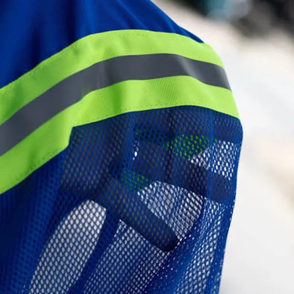 Áo ghi lê bảo hộ phản quang 6 túi vải kaki chéo 2/1 – Nhẹ, bền, chuẩn an toàn