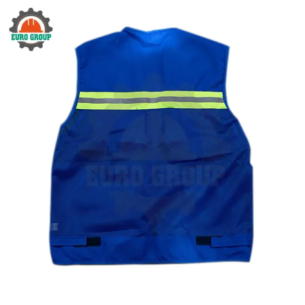 Áo ghi lê bảo hộ phản quang 6 túi vải kaki chéo 2/1 – Nhẹ, bền, chuẩn an toàn