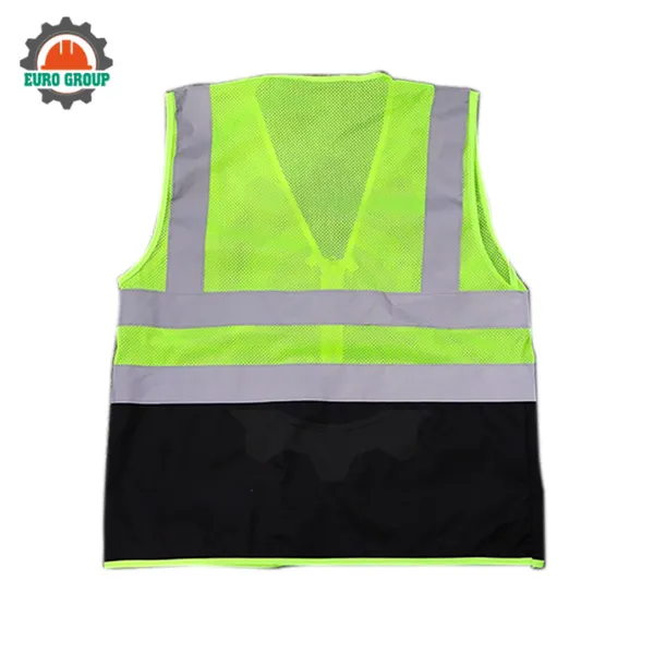 Áo ghi lê kỹ sư lưới phối kaki No6 phản quang 360° – Độ phản xạ ≥280