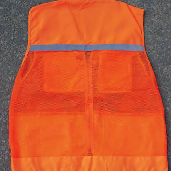 Áo ghi lê bảo hộ phản quang 4 túi Poly – 1 khóa kéo, nhẹ, bền, may theo yêu cầu
