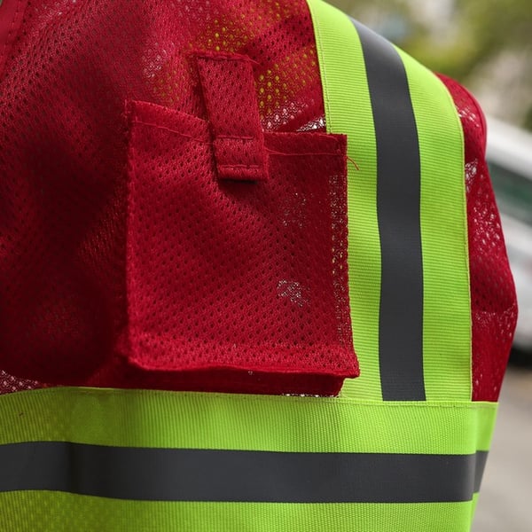 Áo phản quang túi lưới thoáng mát, tiện lợi