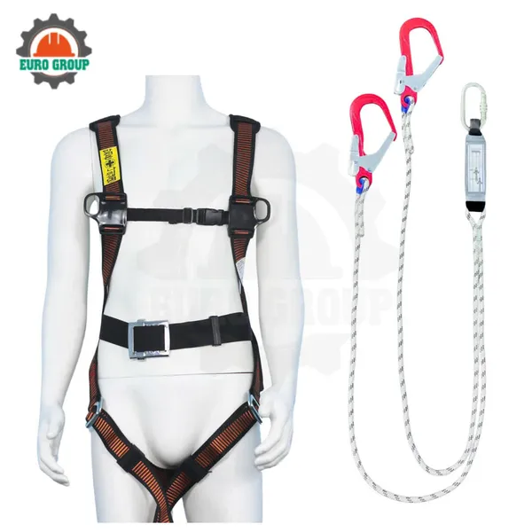 Dây đai toàn thân AV8 khóa vuông 2 móc giảm xóc