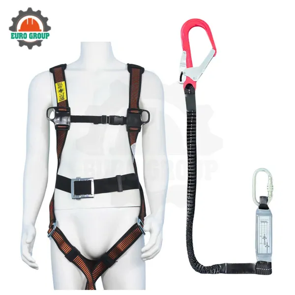 Dây đai toàn thân AV1 khóa vuông 1 móc giảm xóc