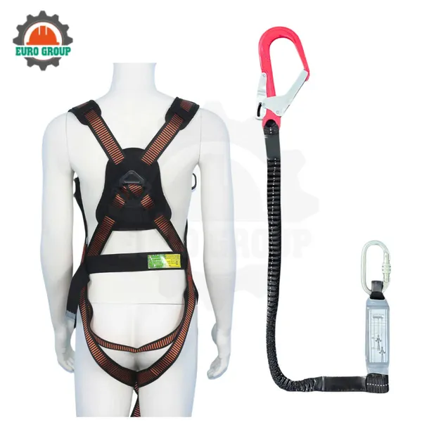 Dây đai toàn thân AV1 khóa vuông 1 móc giảm xóc