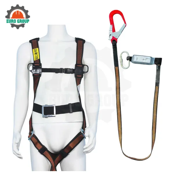 Dây đai toàn thân AV3 khóa vuông 1 móc giảm xóc