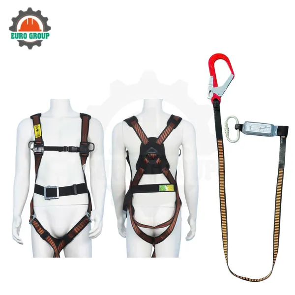 Dây đai toàn thân AV3 khóa vuông 1 móc giảm xóc