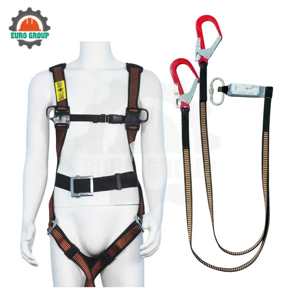 Dây đai toàn thân AV4 khóa vuông 2 móc giảm xóc