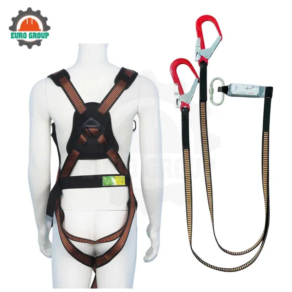 Dây đai toàn thân AV4 khóa vuông 2 móc giảm xóc