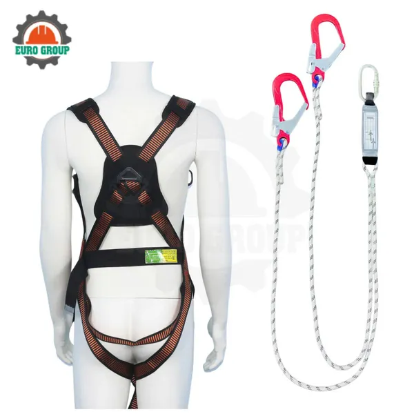Dây đai toàn thân AV8 khóa vuông 2 móc giảm xóc