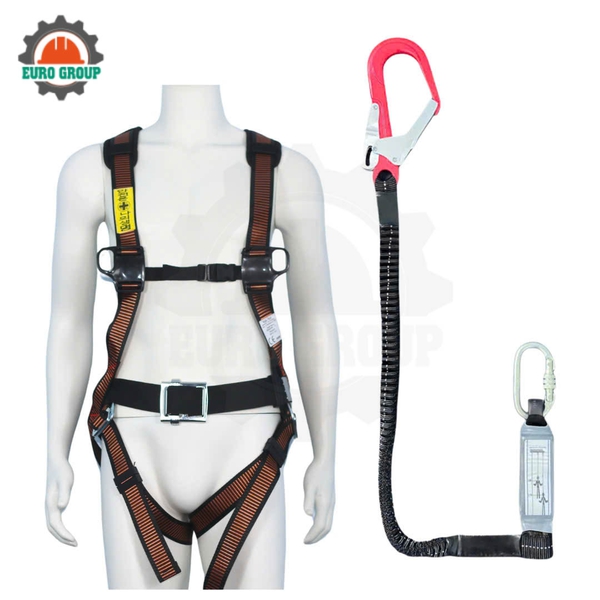 Dây đai toàn thân AVD1 khóa vuông 1 móc giảm xóc