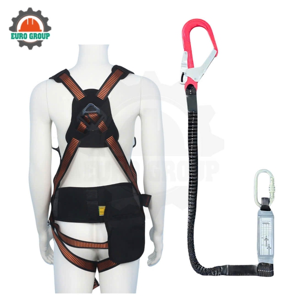Dây đai toàn thân AVD1 khóa vuông 1 móc giảm xóc