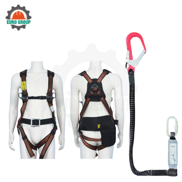 Dây đai toàn thân AVD1 khóa vuông 1 móc giảm xóc
