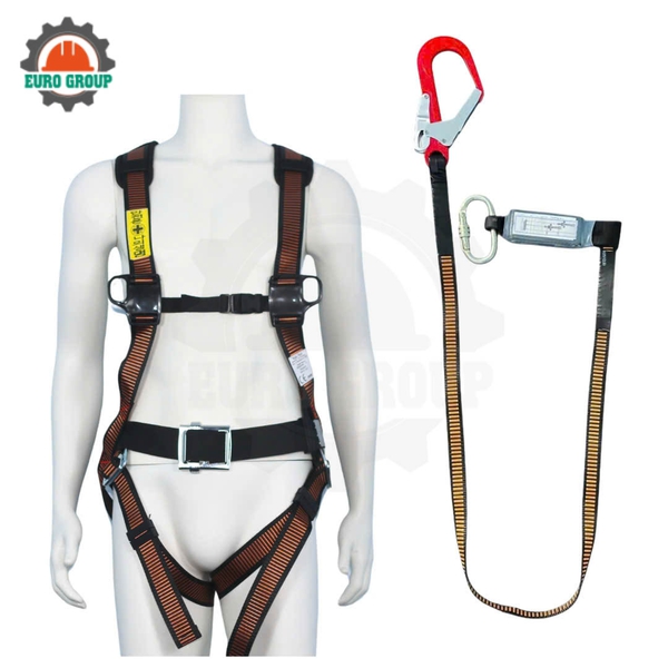 Dây đai toàn thân AVD3 khóa vuông 1 móc giảm xóc
