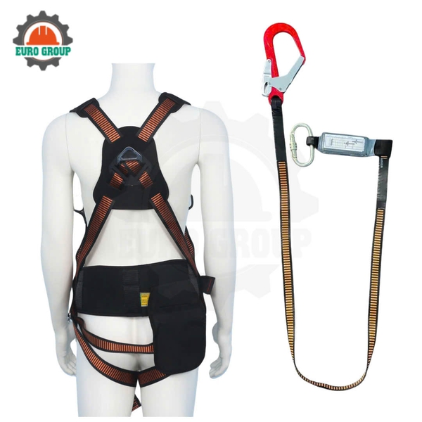 Dây đai toàn thân AVD3 khóa vuông 1 móc giảm xóc