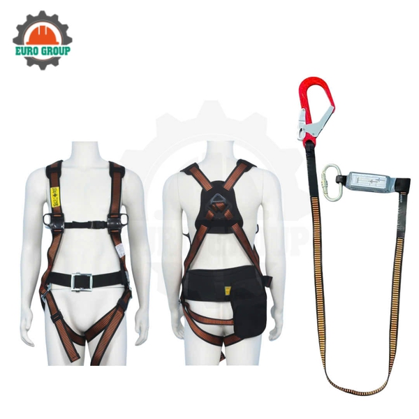 Dây đai toàn thân AVD3 khóa vuông 1 móc giảm xóc