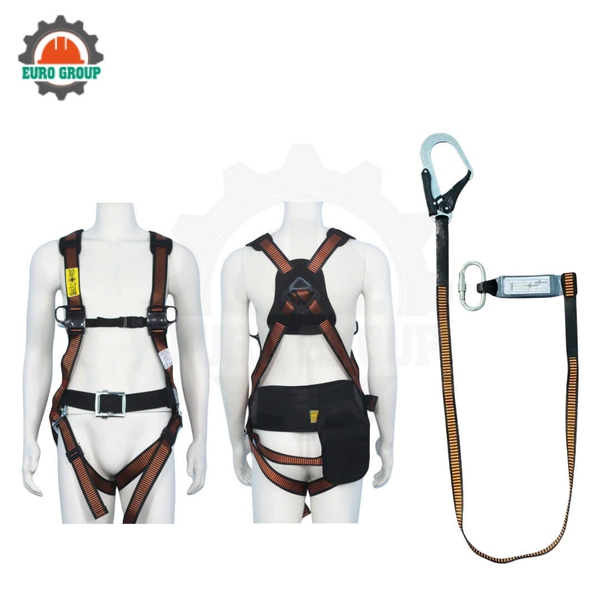 Dây đai toàn thân AVD3 khóa vuông 1 móc giảm xóc