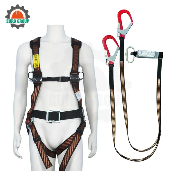 Dây đai toàn thân AVD4 khóa vuông 2 móc giảm xóc