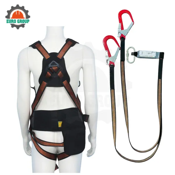 Dây đai toàn thân AVD4 khóa vuông 2 móc giảm xóc