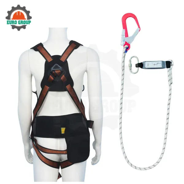 Dây đai toàn thân AVD7 khóa vuông 1 móc giảm xóc