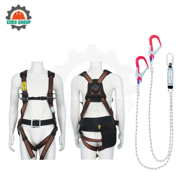 Dây đai toàn thân AVD8 khóa vuông 2 móc giảm xóc