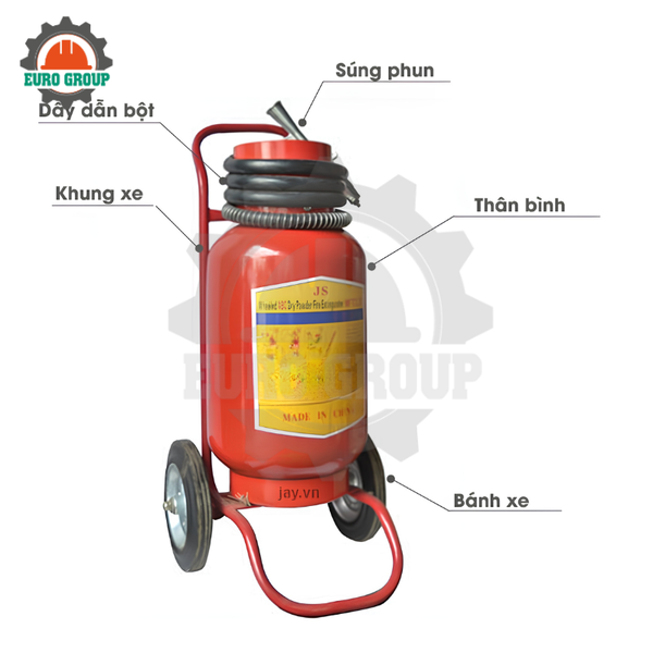 Bình Chữa Cháy Bột 35kg MFTZ35 Chính Hãng