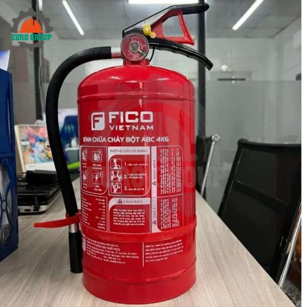 Bình Chữa Cháy Bột ABC FICO FC-104-ABC 4kg Chính Hãng