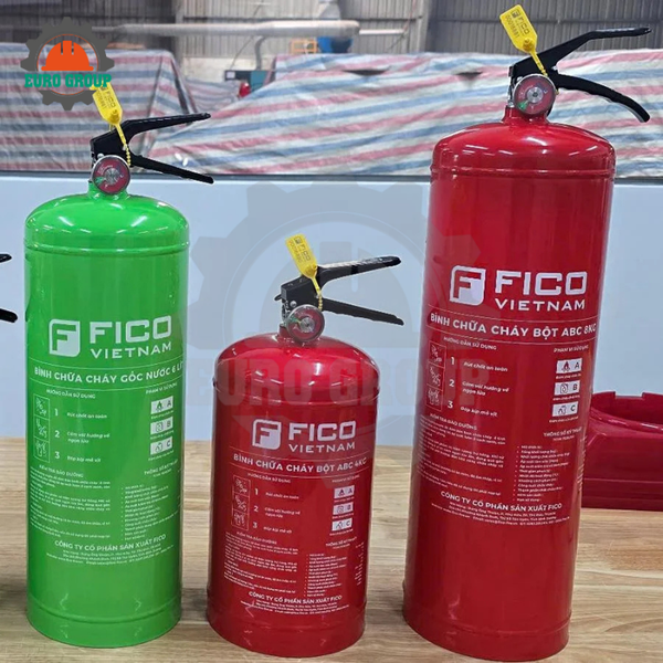 Bình chữa cháy gốc nước Bình Chữa Cháy Gốc Nước 3,5L Fico Chữa Cháy Pin Lithium