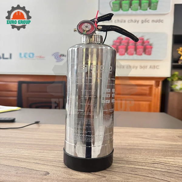 Bình Chữa Cháy Gốc Nước Đa Năng FICO 950ml Vỏ Inox Chính Hãng