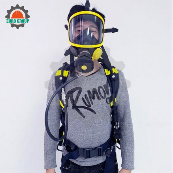 Bộ SCBA T8000 Thiết Bị Trợ Thở Mặt Nạ PANO Bình Carbon 6.8L 300Bar
