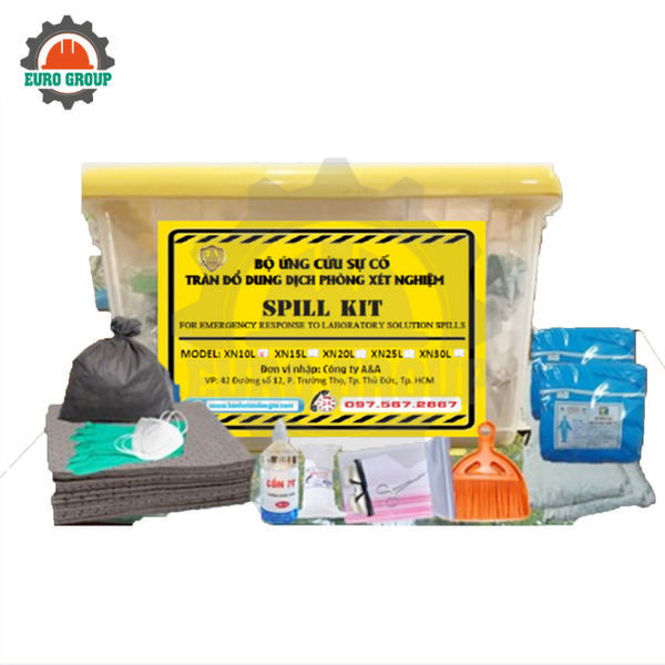 Bộ Xử Lý Sự Cố Tràn Đổ Phòng Xét Nghiệm Spill Kit LAB 10L - 30L