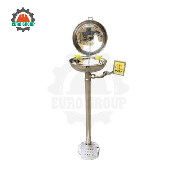 Bồn Rửa Mắt Khẩn Cấp Inox 304 Có Chân Đạp