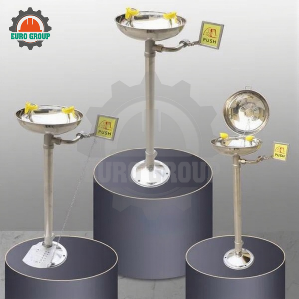 Bồn Rửa Mắt Inox 304 WJH0959B Có Nắp Đậy Và Đạp Chân
