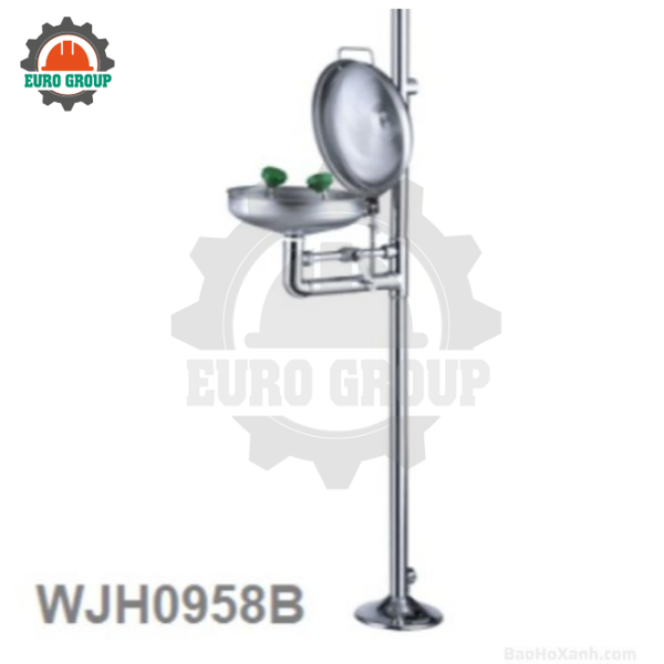 Bồn Rửa Mắt Kết Hợp Sen Tắm Khẩn Cấp WJH0958B Inox SUS304