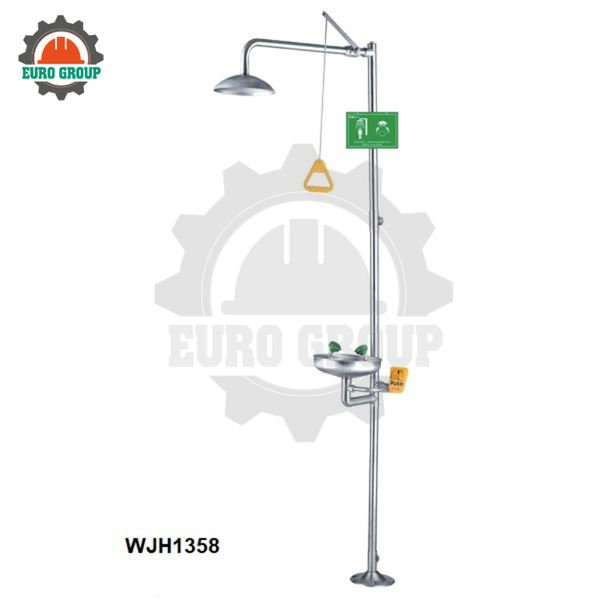 Bồn Rửa Mắt Và Tắm Khẩn Cấp WJH1358 Inox SUS304
