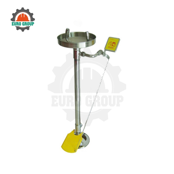 Bồn Rửa Mặt Khẩn Cấp Blue Eagle EW407 Chân Đứng Inox 304, Đạt ANSI Z358.1