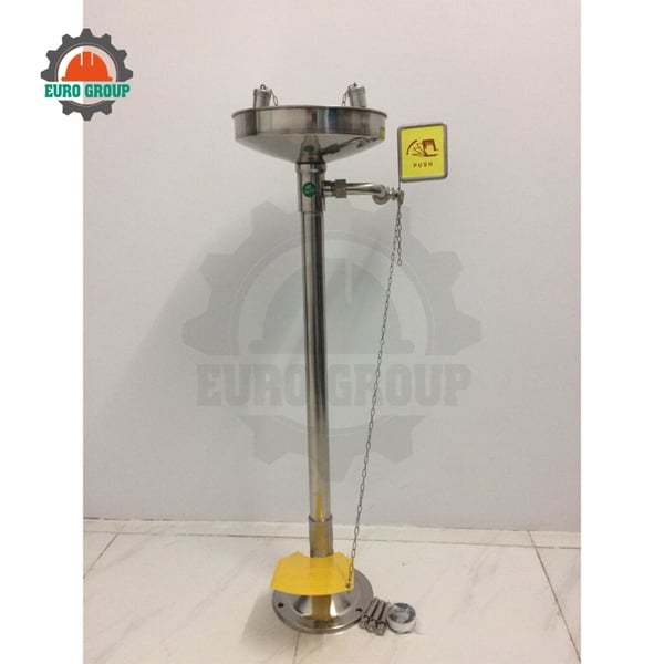 Bồn Rửa Mặt Khẩn Cấp Blue Eagle EW407 Chân Đứng Inox 304, Đạt ANSI Z358.1