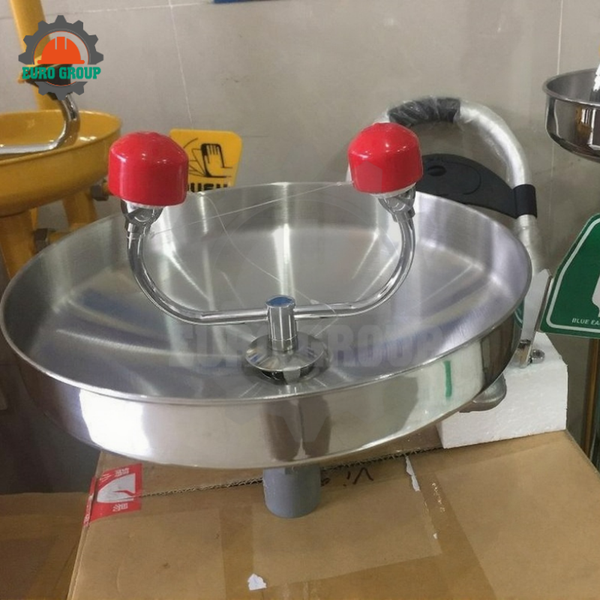 Bồn Rửa Mắt Khẩn Cấp EW402 Inox SUS304 Chống Hóa Chất