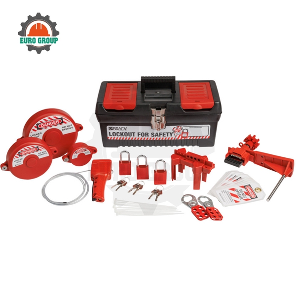 Bộ Khóa Lockout Tagout LOTO CB Tủ Điện Brady Khóa Cô Lập Nguồn Điện