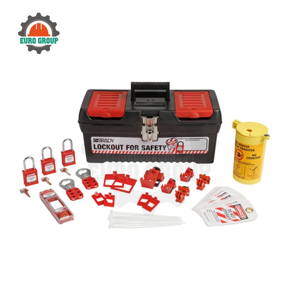Bộ Khóa Lockout Tagout LOTO CB Tủ Điện Brady Khóa Cô Lập Nguồn Điện