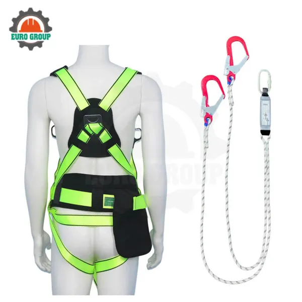 Dây đai toàn thân BVD8 khóa vuông 2 móc dây thừng