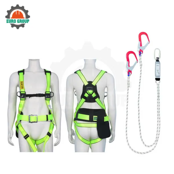 Dây đai toàn thân BVD8 khóa vuông 2 móc dây thừng