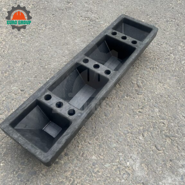 Chặn Bánh Xe Cao Su KBN-T600 60x16x10cm Gắn Cố Định Chống Trượt