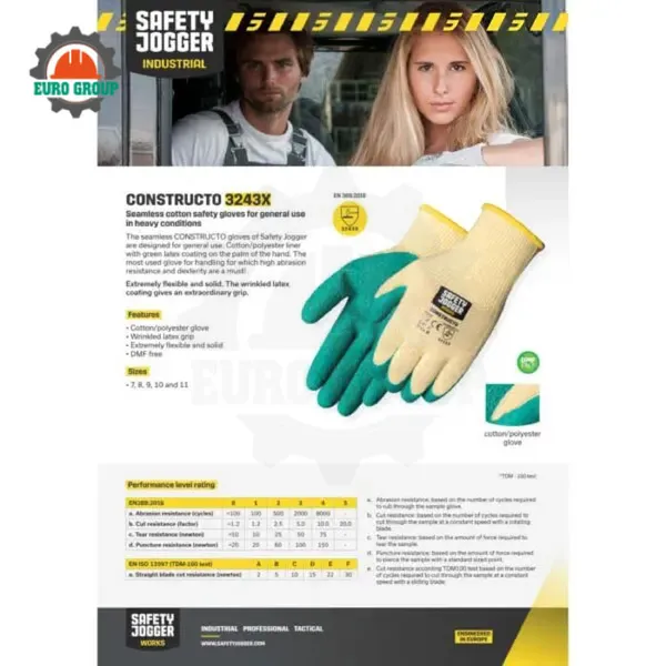 Găng tay bảo hộ Safety Jogger Constructo