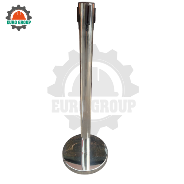 Cột Chắn Inox Dây Kéo 2m Đỏ Xanh Đen Phân Làn
