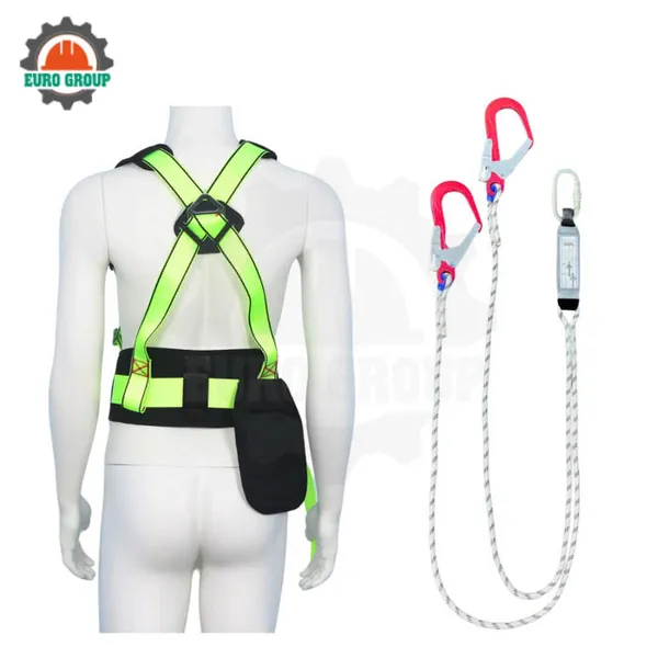 Dây đai bán thân CVD8 khóa vuông 2 móc dây thừng giảm xóc