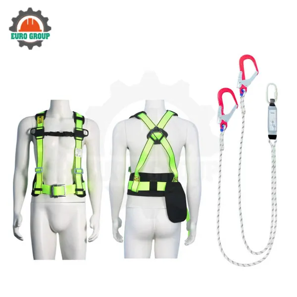 Dây đai bán thân CVD8 khóa vuông 2 móc dây thừng giảm xóc