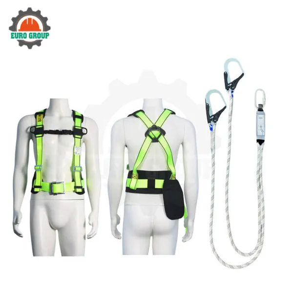 Dây đai bán thân CVD8 khóa vuông 2 móc dây thừng giảm xóc